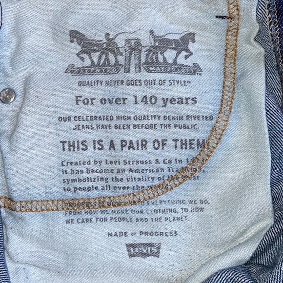 Levi’s 505 Blue Jean Shorts 30 Inch Waist - Picture 4 of 6